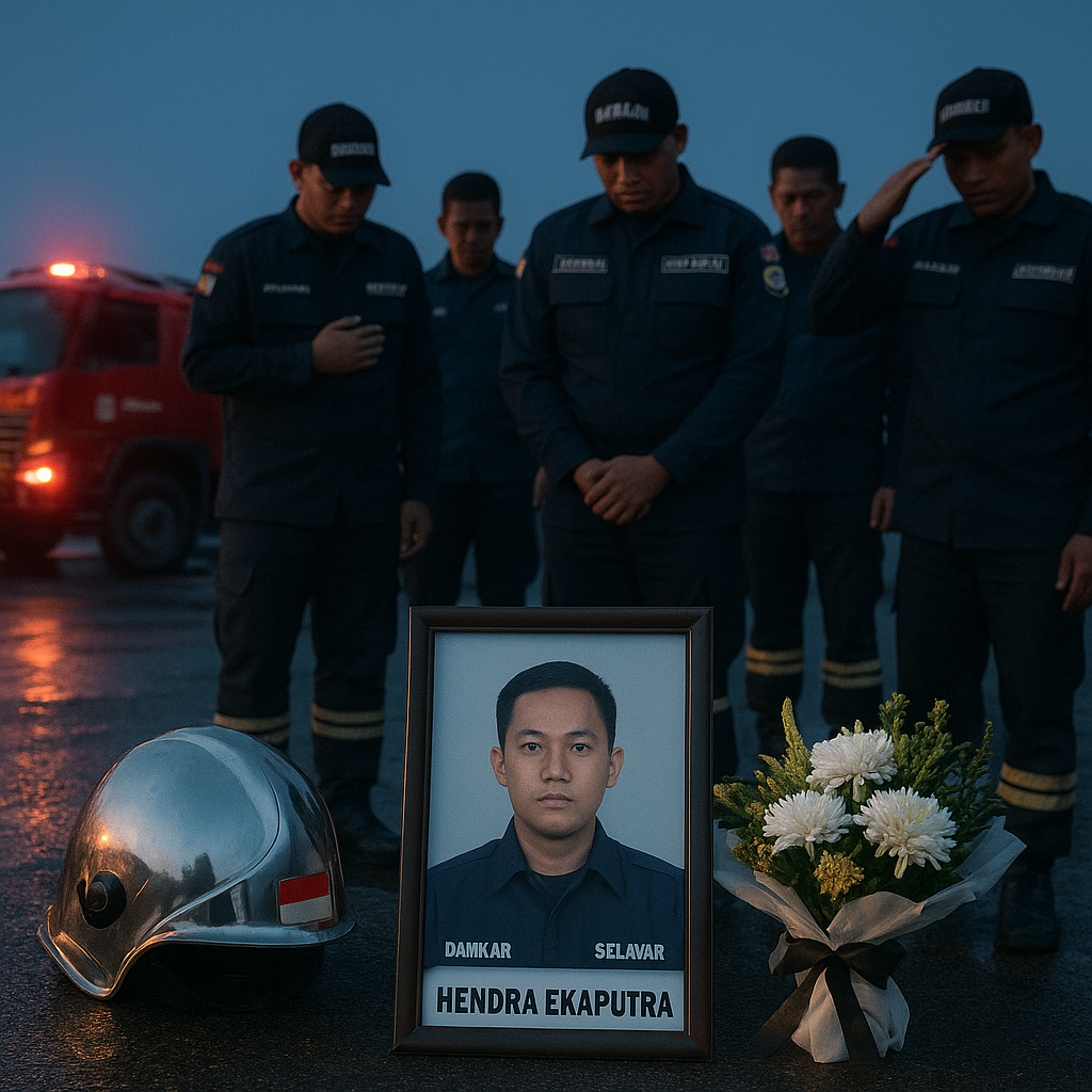 Kronologi Tragis Mobil Damkar Selayar Terguling, Satu Personel Gugur dalam Tugas