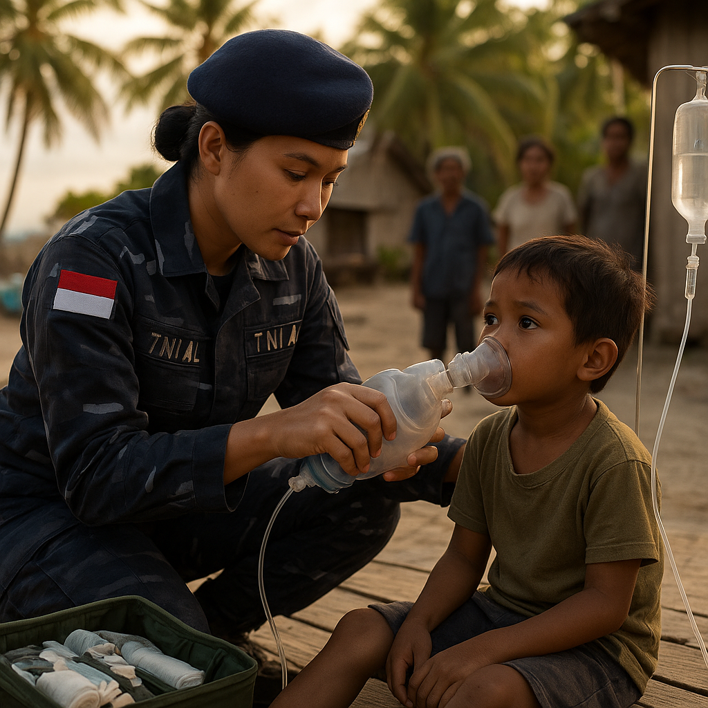 Prajurit Kesehatan TNI AL Selamatkan Nyawa Anak di Pulau Terpencil
