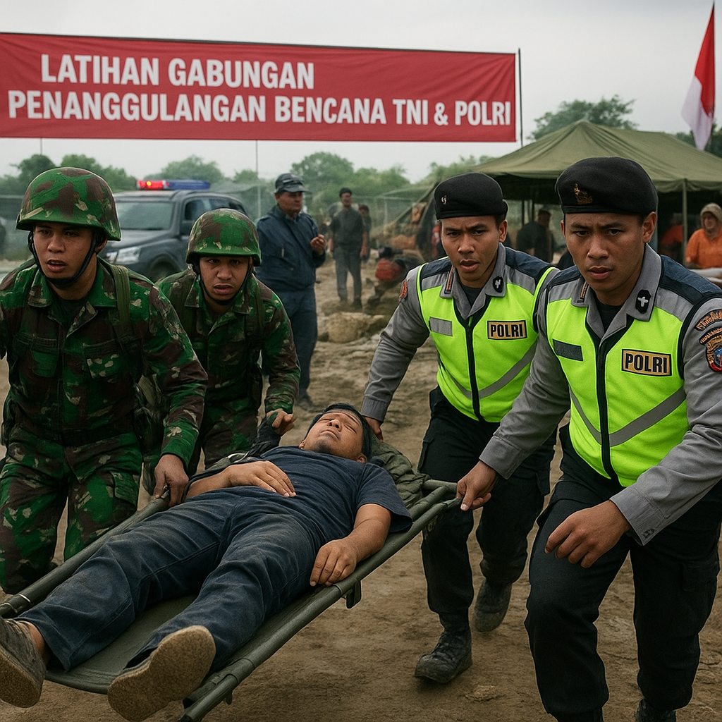 TNI-Polri Gelar Latihan Gabungan Penanggulangan Bencana, Perkuat Sinergi Selamatkan Rakyat