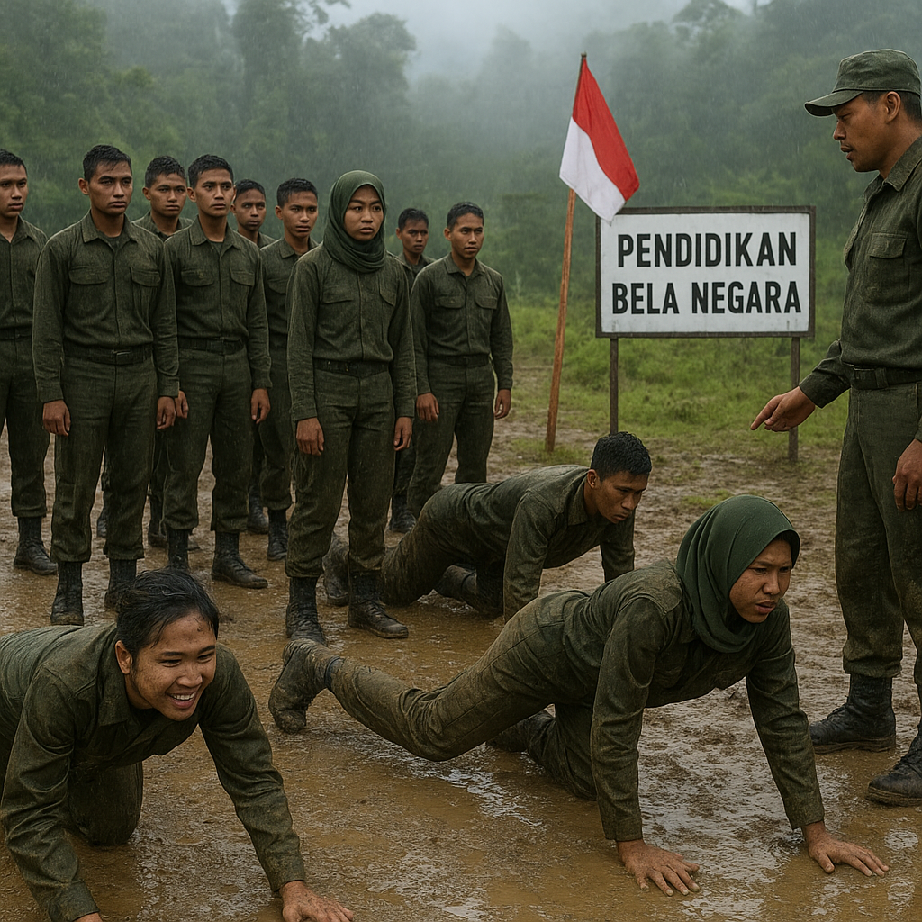 Puluhan Mahasiswa Ikuti Pendidikan Bela Negara di Kalimantan, Siap Jadi Generasi Tangguh
