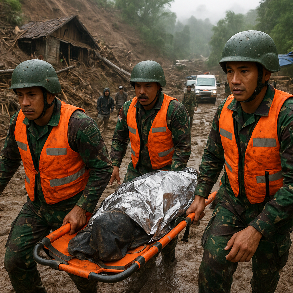 TNI Bantu Evakuasi Korban Longsor di Sumatera, Dedikasi Tanpa Henti