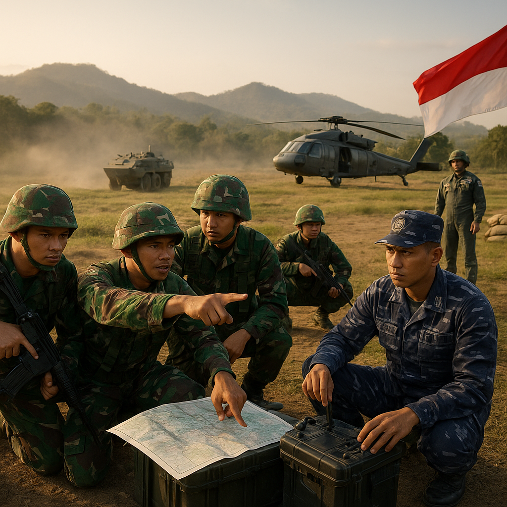 Latihan Gabungan TNI Perkuat Kesiapsiagaan Menghadapi Ancaman di Perbatasan Negara