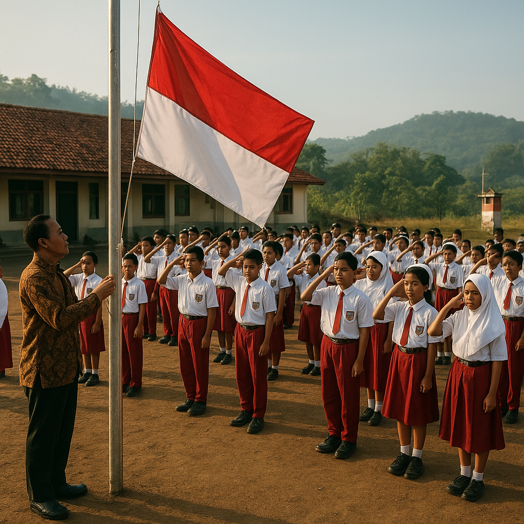 Upacara Bendera di Sekolah Perbatasan: Semangat Nasionalisme di Ujung Negeri