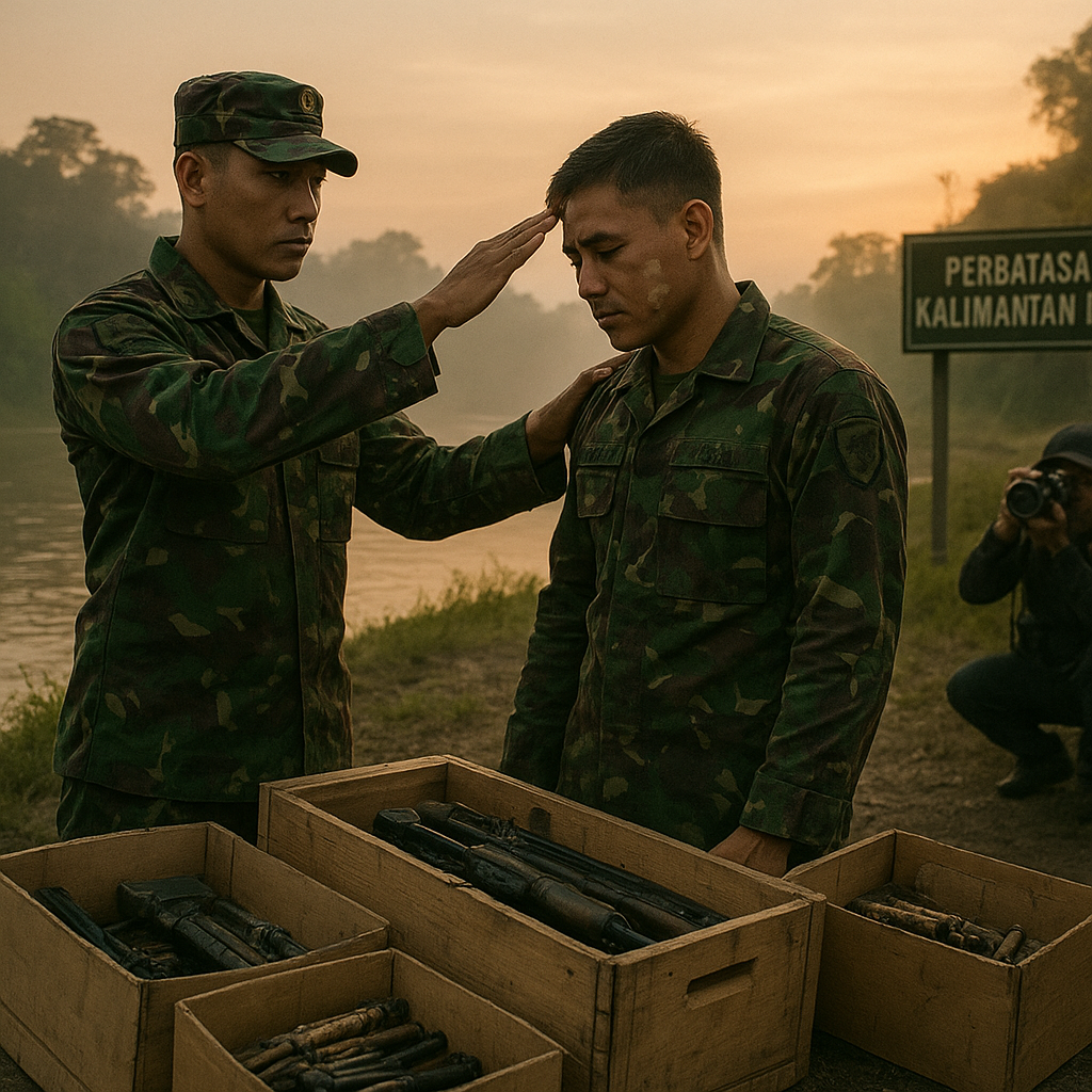Prajurit TNI Berhasil Gagalkan Penyelundupan Senjata di Perbatasan, Tunjukkan Jiwa Patriotisme dan Pengorbanan