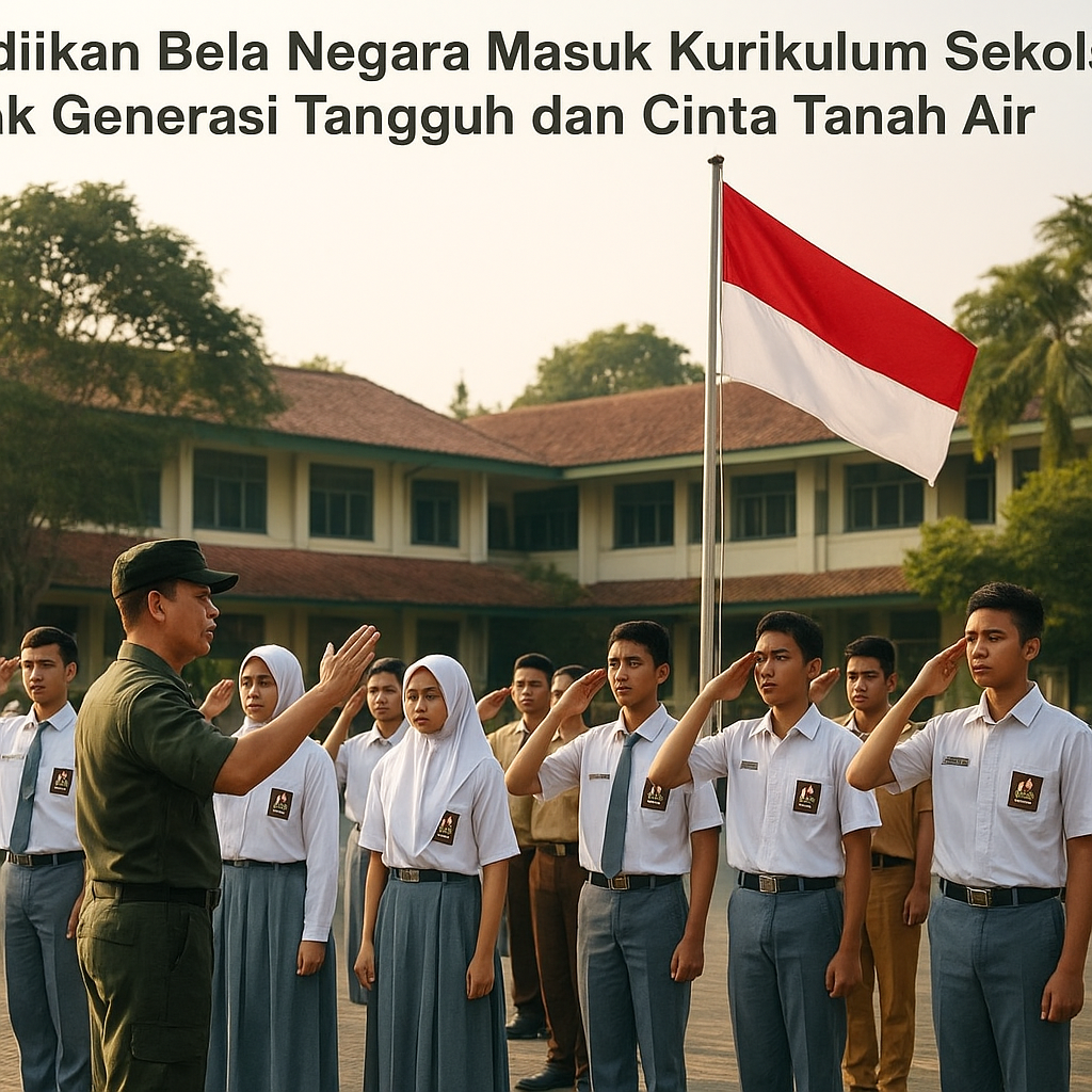 Pendidikan Bela Negara Masuk Kurikulum Sekolah, Cetak Generasi Tangguh dan Cinta Tanah Air