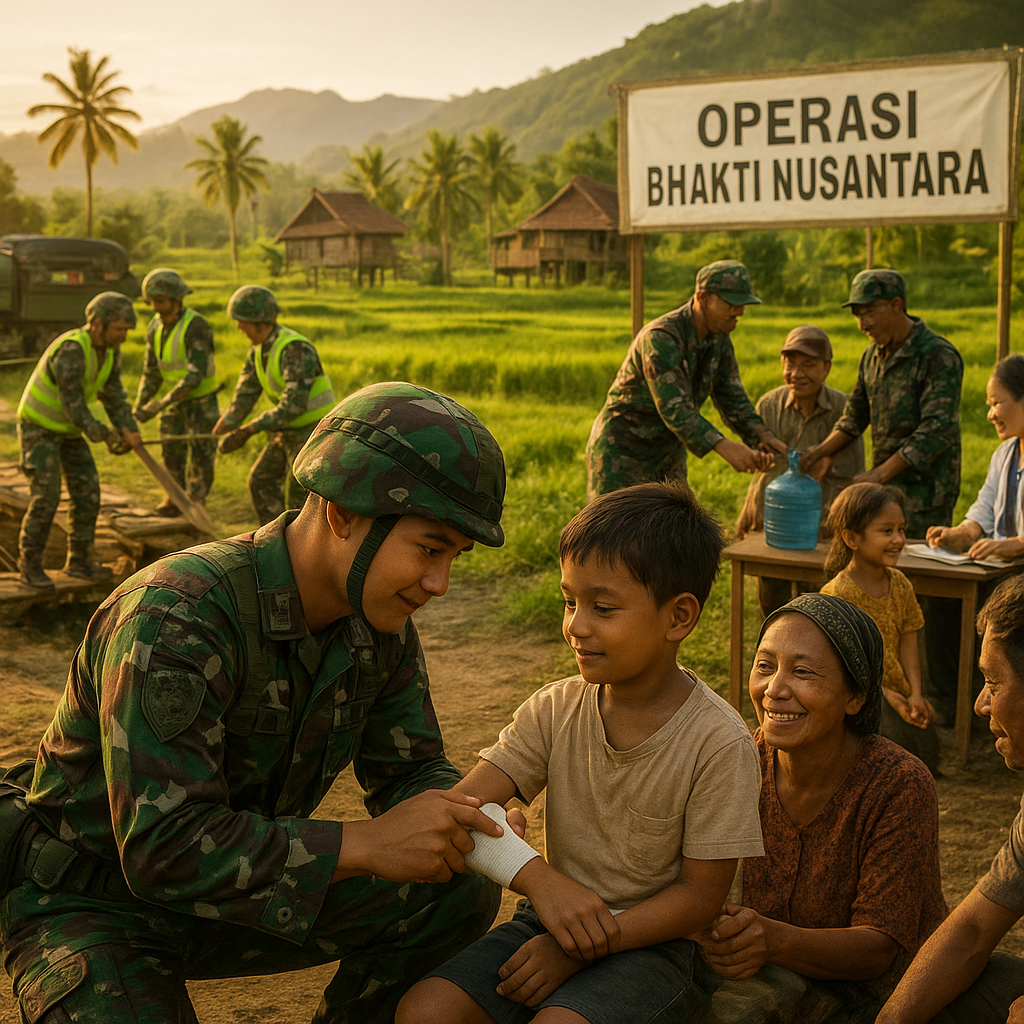Latihan Gabungan TNI 'Operasi Bhakti Nusantara': Wujud Kesiap-siagaan dan Kepedulian di Pelosok Negeri