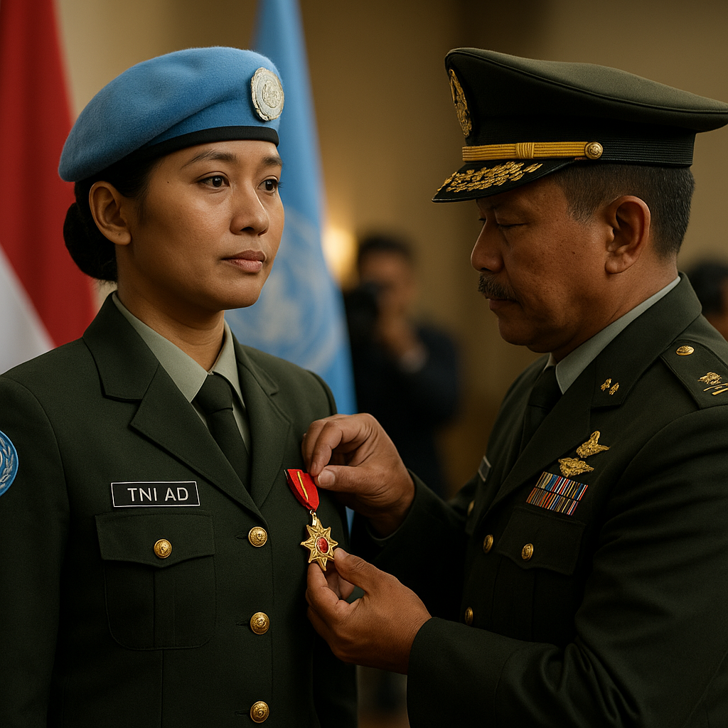 Prajurit TNI AD Terima Bintang Kartika Eka Paksi, Pengakuan atas Dedikasi di Medan Perdamaian Dunia