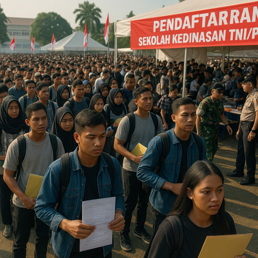 Jelang Pembukaan, Pendaftaran Sekolah Kedinasan TNI/Polri Dibanjiri Ribuan Pemuda Berprestasi