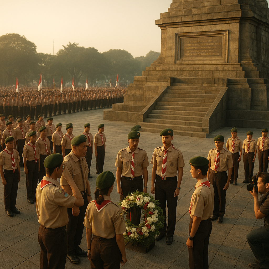 Napak Tilas Sejarah: Ratusan Pramuka Saka Wira Kartika Ikuti Jejak Perjuangan di Monumen Yogya