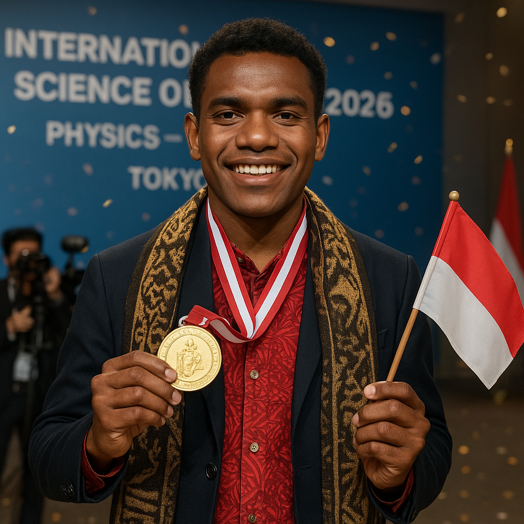 Pemuda Asal Papua Raih Medali Emas Olimpiade Sains Internasional, Banggakan Indonesia