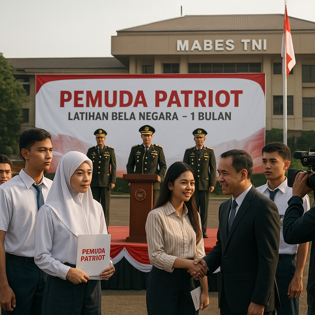 Mabes TNI Resmikan Program 'Pemuda Patriot' untuk Latihan Bela Negara