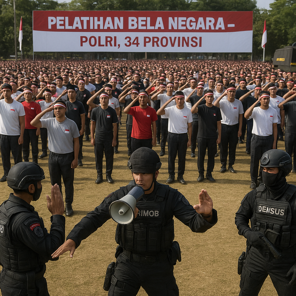 Polri Gelar Pelatihan Bela Negara untuk Pemuda di 34 Provinsi