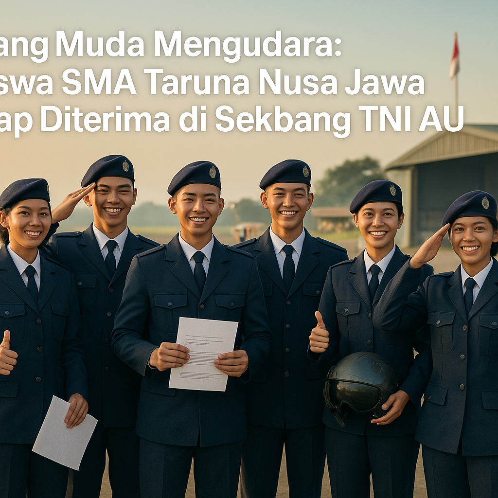 Elang Muda Mengudara: Siswa SMA Taruna Nusa Jawa Siap Diterima di Sekbang TNI AU