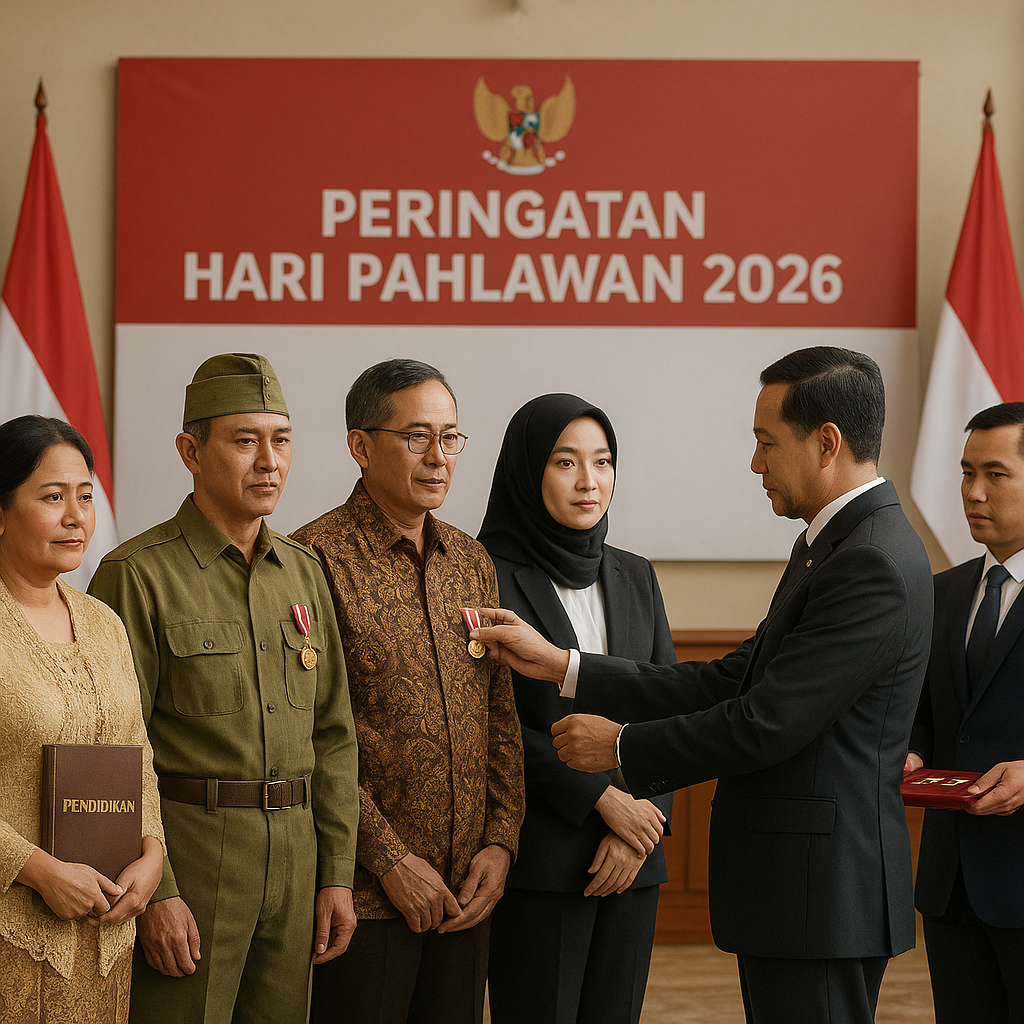 Peringatan Hari Pahlawan: Pemerintah Anugerahkan Gelar Pahlawan Nasional kepada 5 Tokoh