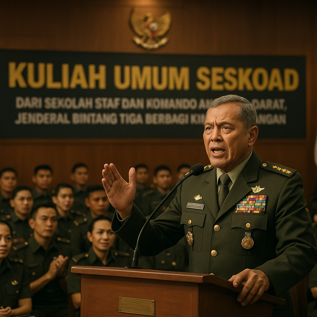 Dari Sekolah Staf dan Komando Angkatan Darat, Jenderal Bintang Tiga Berbagi Kisah Perjuangan