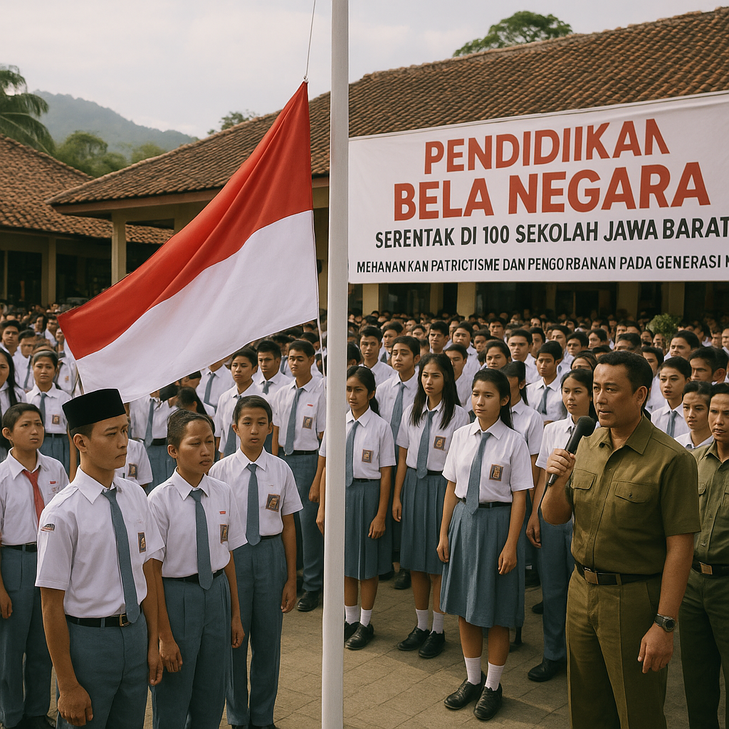 Pendidikan Bela Negara Digelar Serentak di 100 Sekolah Jawa Barat