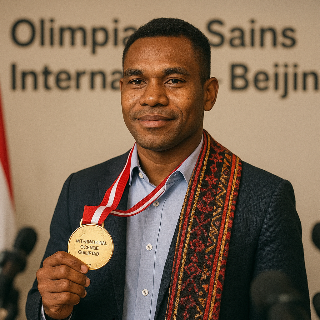 Pemuda Asal Papua Raih Medali Emas Olimpiade Sains Internasional, Banggakan Indonesia