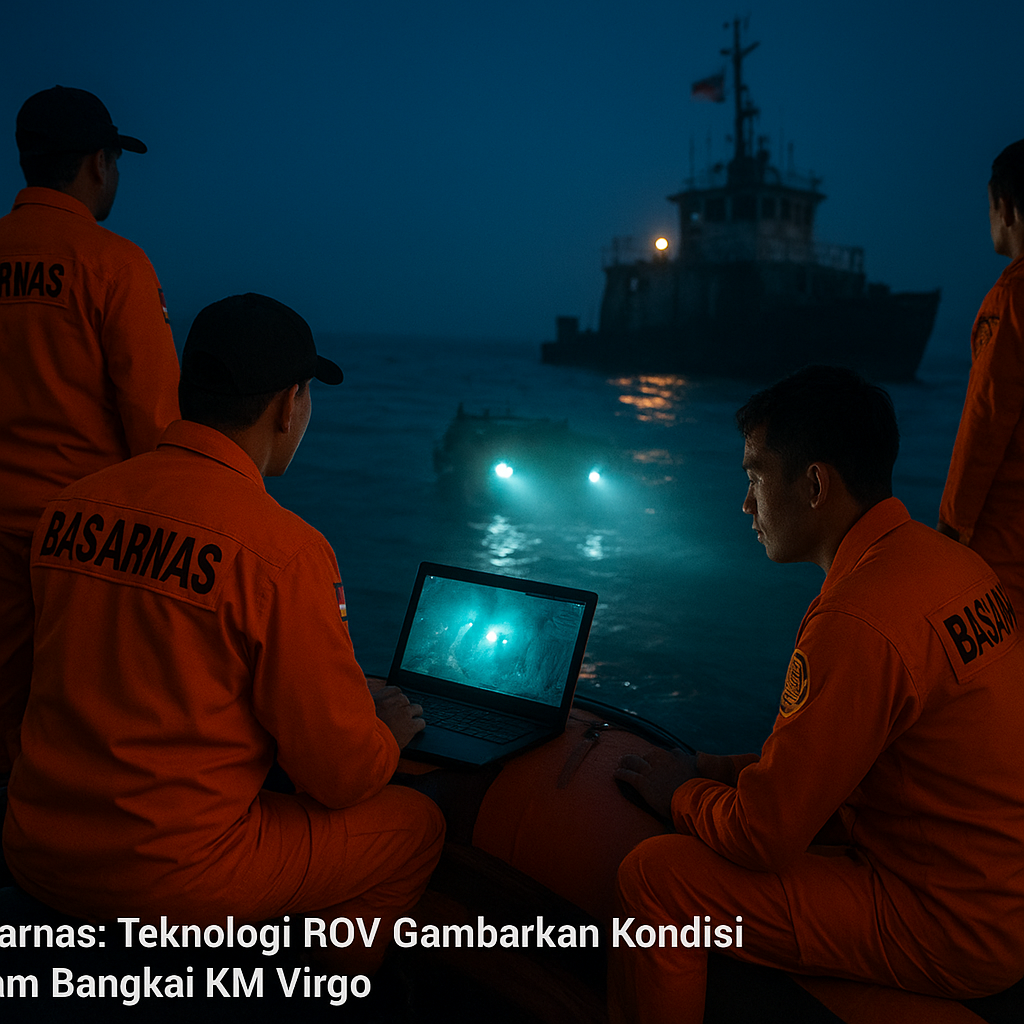 Basarnas: Teknologi ROV Gambarkan Kondisi dalam Bangkai KM Virgo