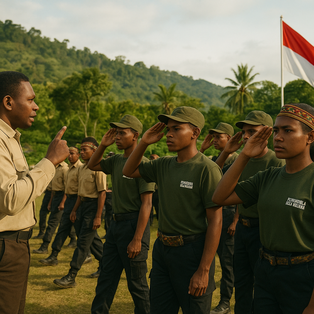 Generasi Muda Papua Ikuti Pendidikan Bela Negara, Tanamkan Nilai Cinta Tanah Air Sejak Dini