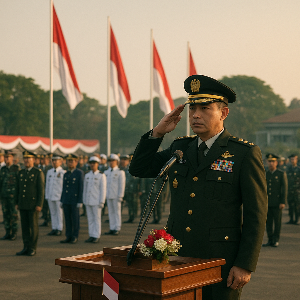 Upacara HUT TNI ke-81 Digelar Sederhana namun Khidmat, Tekankan Profesionalisme dan Loyalitas