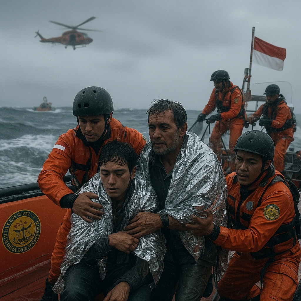 Hari ke-9 Pencarian: Lima Korban Berhasil Dievakuasi dalam Kondisi Laut yang Bergejolak