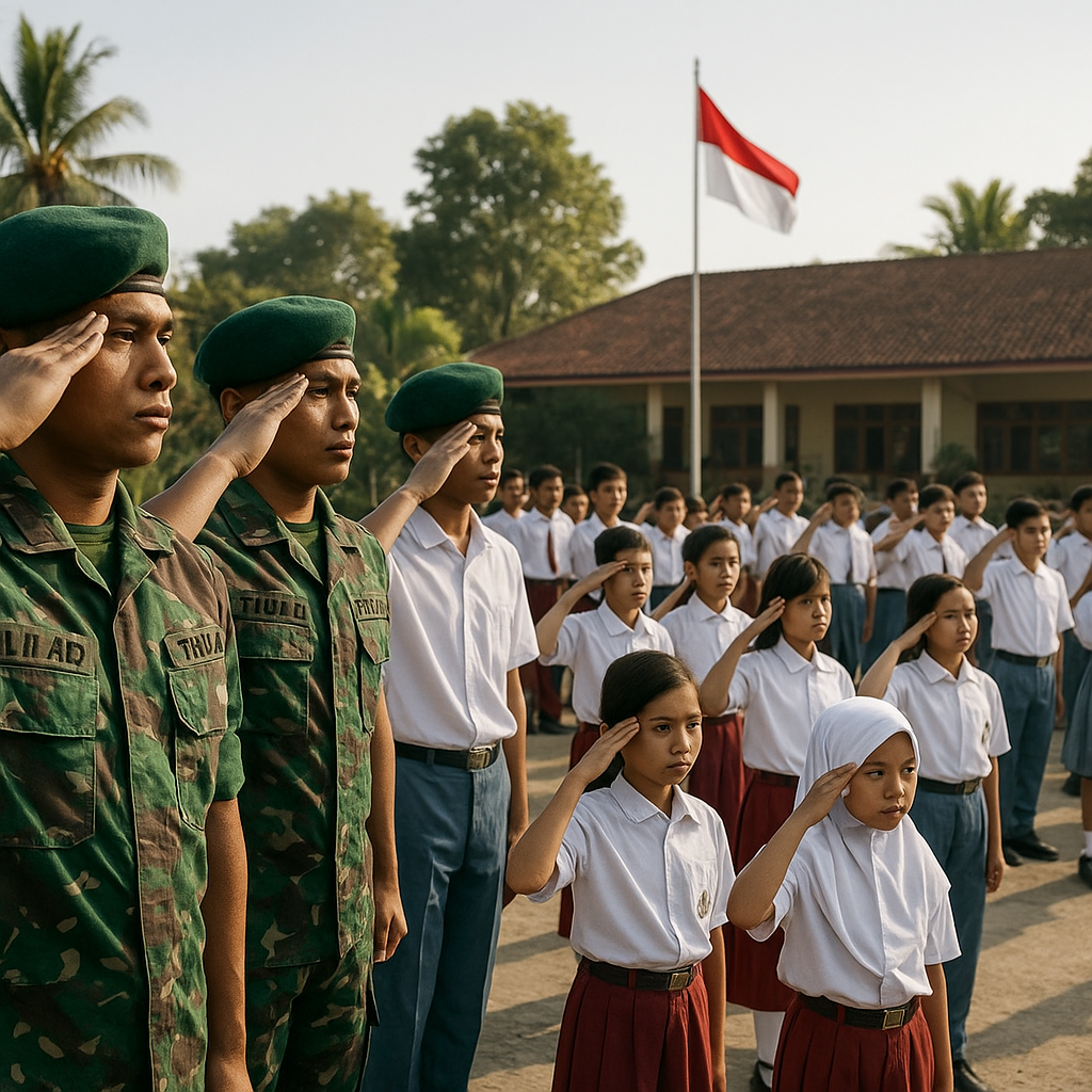 TNI AD Berikan Pelatihan Bela Negara untuk Pelajar, Tanamkan Jiwa Patriotik Sejak Dini