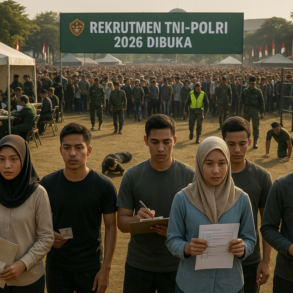 Rekrutmen TNI-Polri 2026 Dibuka, Ribuan Pemuda Berebut Jadi Garda Terdepan Bangsa