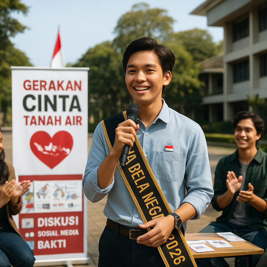 Duta Bela Negara 2026: Mahasiswa Ini Galakkan Gerakan Cinta Tanah Air di Kampus