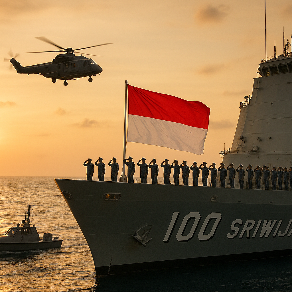 KRI Sriwijaya-100: Kebanggaan Baru Armada Laut Republik Mengibarkan Merah Putih