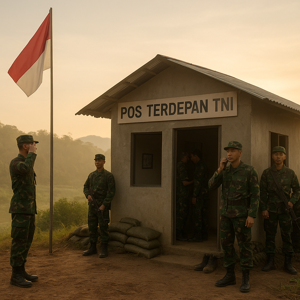 Prajurit TNI di Perbatasan Kini Punya Pos Terdepan Baru, Bukti Pengabdian Tak Kenal Lelah