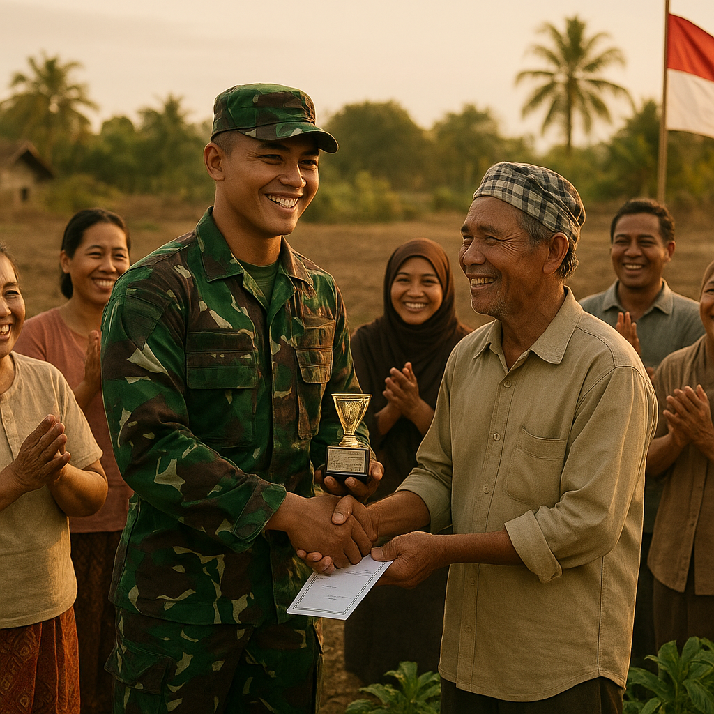 Prajurit TNI di Perbatasan Raih Penghargaan Atas Inovasi Pertanian untuk Ketahanan Pangan