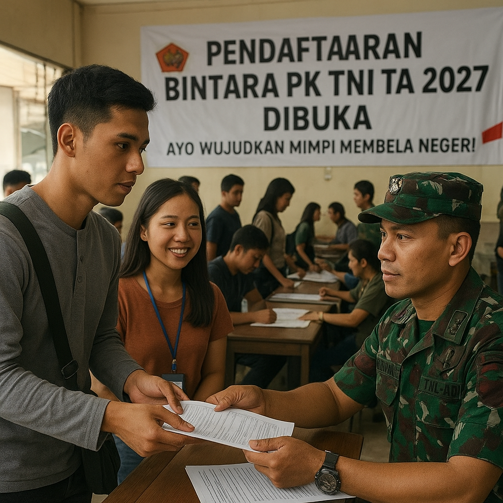 Pendaftaran Bintara PK TNI TA 2027 Dibuka, Ayo Wujudkan Mimpi Membela Negeri