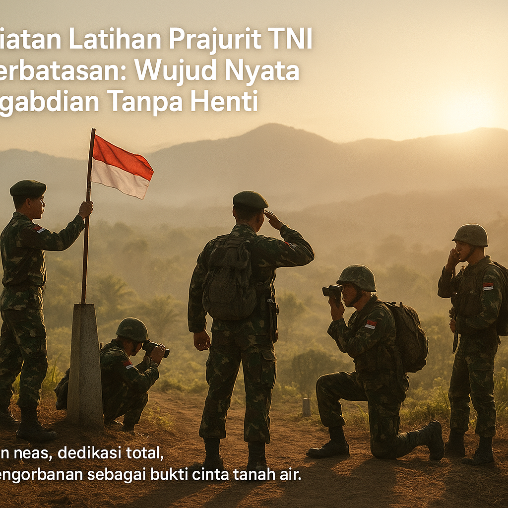 Kegiatan Latihan Prajurit TNI di Perbatasan: Wujud Nyata Pengabdian Tanpa Henti