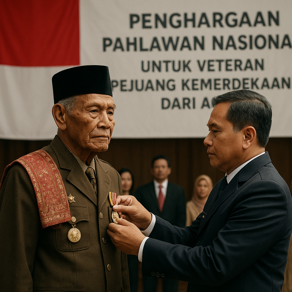 Penghargaan Pahlawan Nasional untuk Veteran Pejuang Kemerdekaan dari Aceh