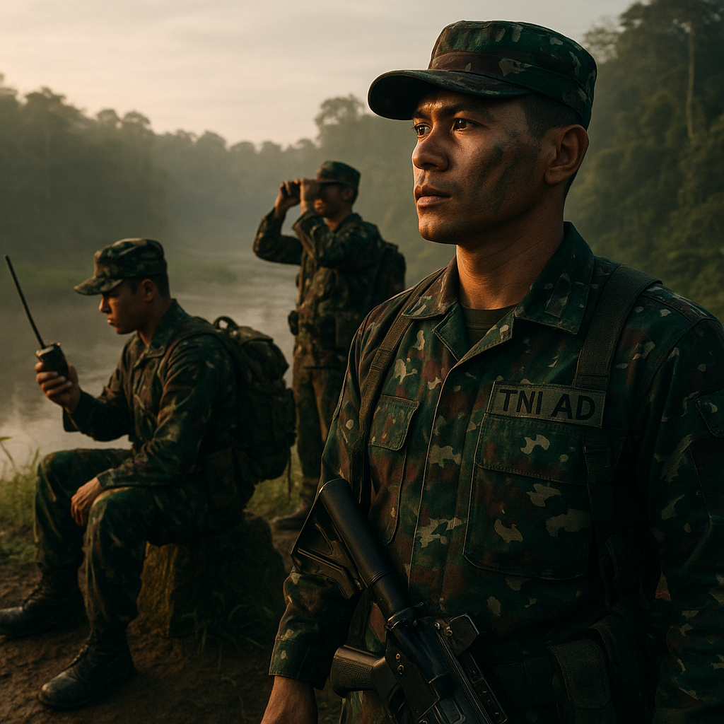 Prajurit TNI AD Rela Bertahan di Perbatasan Demi Kedaulatan NKRI