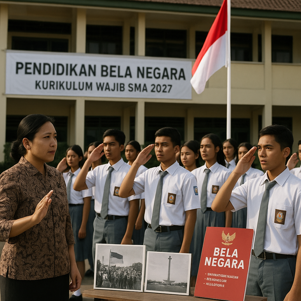 Pendidikan Bela Negara Masuk Kurikulum Wajib SMA di 2027