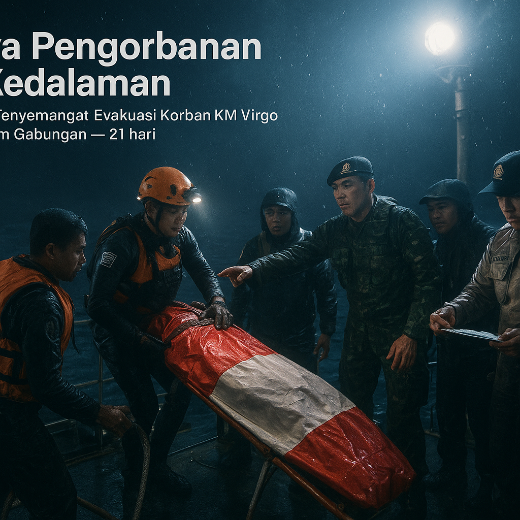 Jiwa Pengorbanan di Kedalaman: Kisah Penyemangat Evakuasi Korban KM Virgo oleh Tim Gabungan