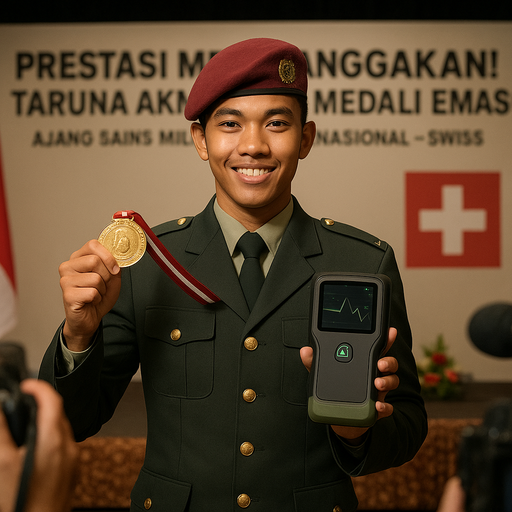 Prestasi Membanggakan! Taruna Akmil Raih Medali Emas di Ajang Sains Militer Internasional