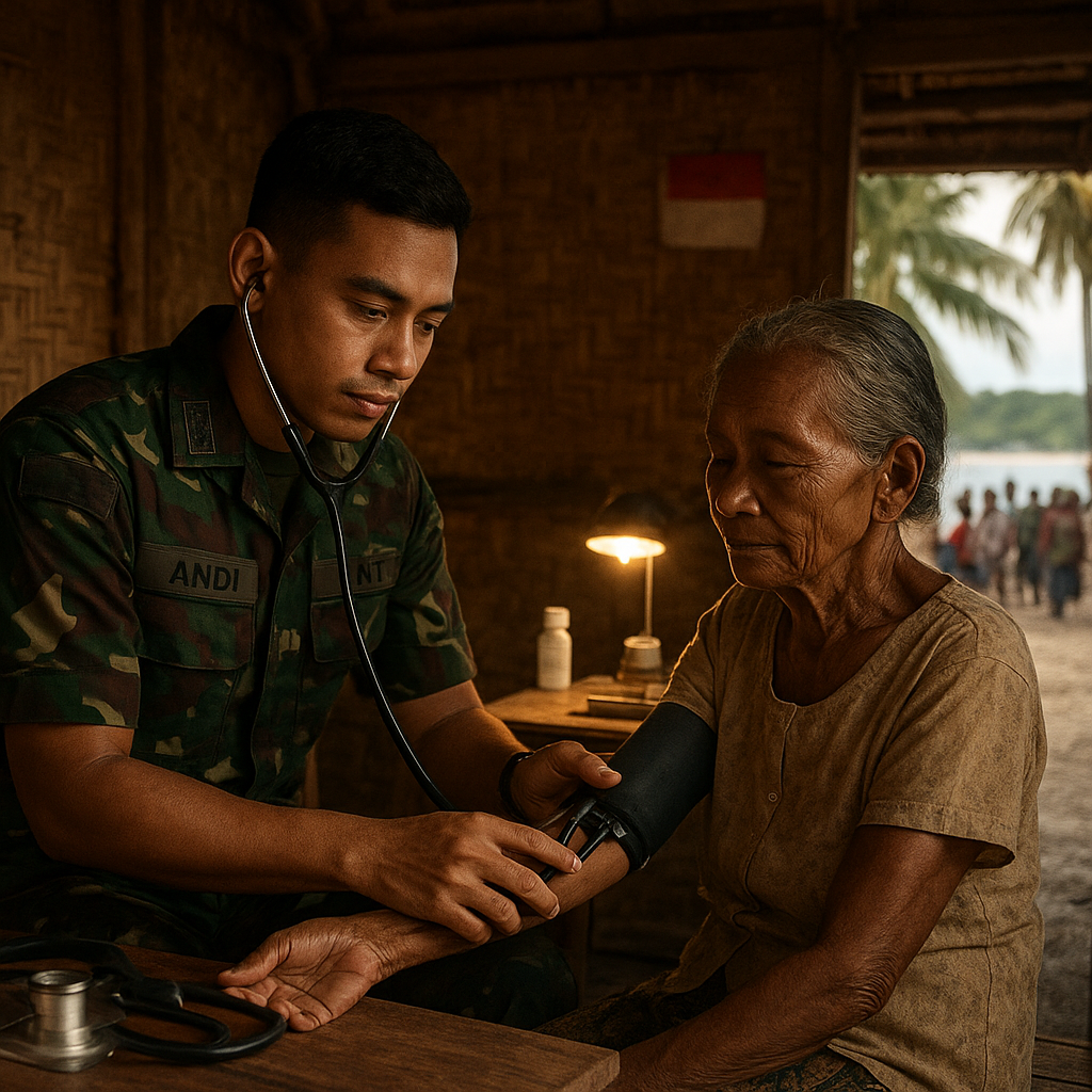 Dokter TNI Bertugas di Pulau Terluar, Kisah Pengabdian Tanpa Batas