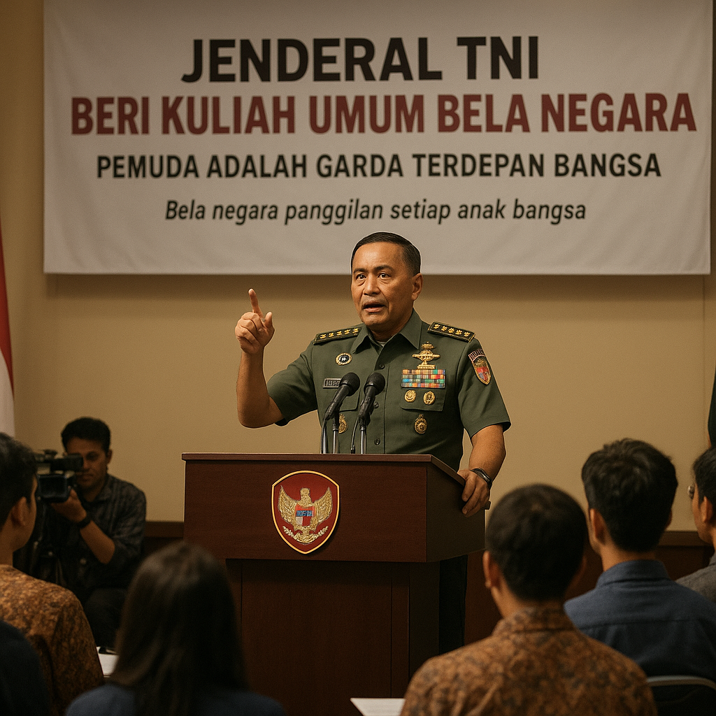 Jenderal TNI Beri Kuliah Umum Bela Negara: Pemuda Adalah Garda Terdepan Bangsa