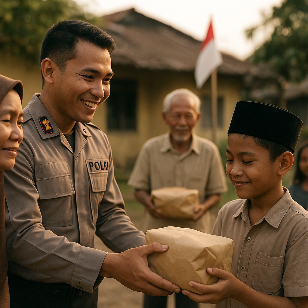 Polisi yang Menginspirasi: Berbagi Kasih di Tengah Tugas