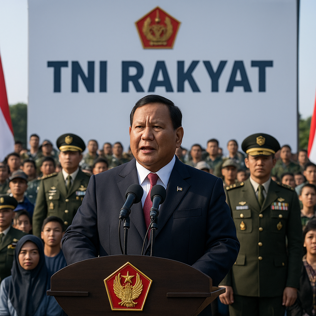 TNI Kuat Bersama Rakyat: Pesan Presiden Prabowo di HUT ke-81 yang Sarat Makna Pengabdian