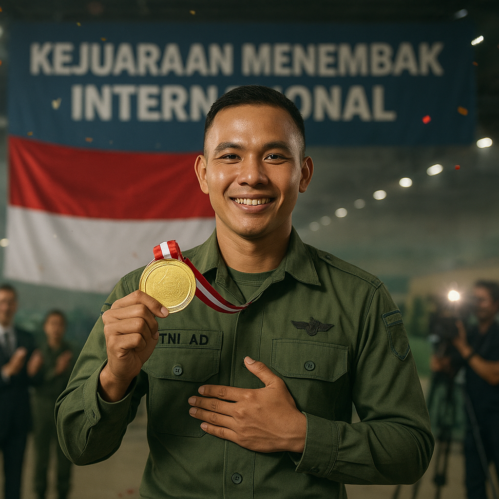 Prajurit TNI AD Raih Medali Emas di Kejuaraan Menembak Internasional, Buktikan Kelas Prajurit Indonesia