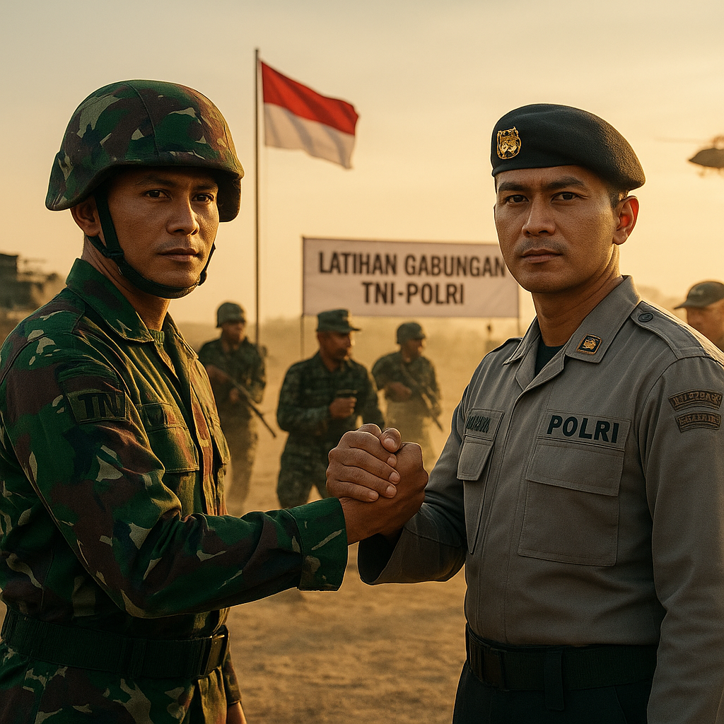 Latihan Gabungan TNI-Polri Perkuat Sinergi dalam Menjaga Stabilitas Keamanan Nasional